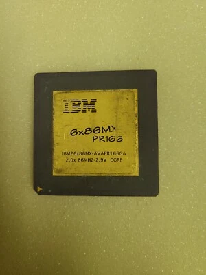 IBM 6x86 PR166 2.0x 66MHz Bus 2.9V Core Vintage CPU Tested & Working 022523 - Image 1 of 2