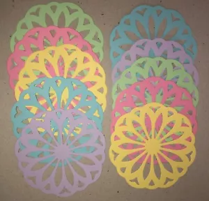 🙂10 Adornos de papel de cartón troquelado DOILY DE COLECCIÓN - Imagen 1 de 27