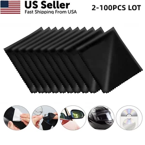 Lot Premium Microfiber Cleaning Cloth For Eye Glasses Phone Screen Camera Lens - Picture 1 of 17