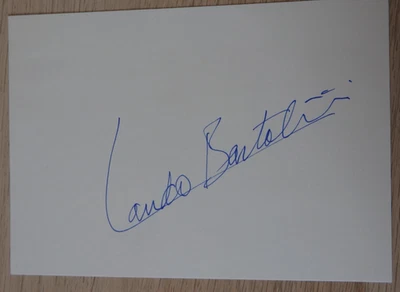 Handschriftliches Autogramm italienischer Opernsänger Lando Bartolini (123378) - Bild 1 von 2