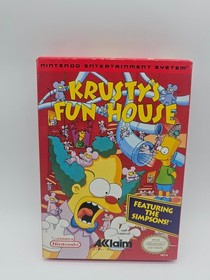 Krusty's Fun House (Nintendo Entertainment System, 1992) NES CIB COMPLETE NICE!