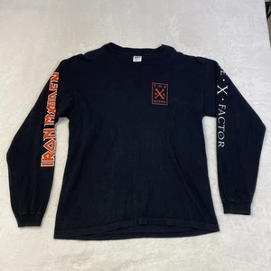 VTG 1995 Iron Maiden X Factor Tour Shirt Long Sleeve XL Single Stitch Anvil Tag - Picture 1 of 9