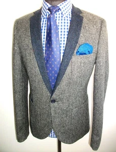 NOOSE MONKEY MOON TWEED Hacking Norfolk JACKET BLAZER 40 ShetlandWool SPORT COAT - Picture 1 of 11