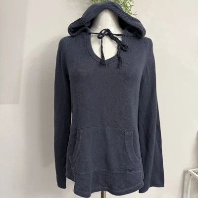 Свитер пуловер Y2k Grunge темно-синий Roxy вязаный средний - Изображение 1 из 4