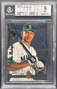 1994 SP Foil #15 Alex Rodriguez Seattle Mariners RC Rookie BGS 9 MINT - Picture 1 of 2