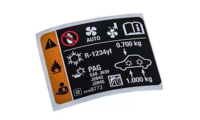 Cadillac Xt5 2019-2024, XTC. Etiqueta de precaución GMC Acadia genuina GMC 84468773 Foto 1 de 2