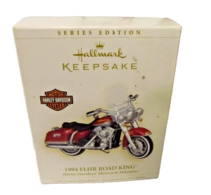 HALLMARK KEEPSAKE ORNAMENT ~1994 FLHR ROAD KING HARLEY-DAVIDSON MOTORCYCLE~ - Picture 1 of 4
