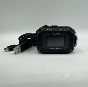 JVC HD Action Camera Mini 1.5" Screen GC-XA1BU w/ Battery Cord SD Card - Picture 1 of 10