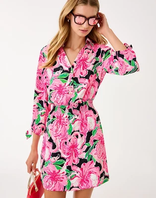 NWT Lilly Pulitzer Abralynn Shirtdress in Onyx Party All The Time, Size !! - Image 1 of 4