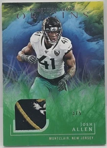 Josh Allen 2020 Panini Origins Hometown Roots Maglia Patch Verde/5 #HR-37 Logo - Foto 1 di 2