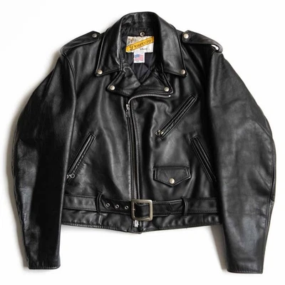 Schott 618 Double Riders Leather Jacket 42 Large Excellent Condition - Image 1 of 4