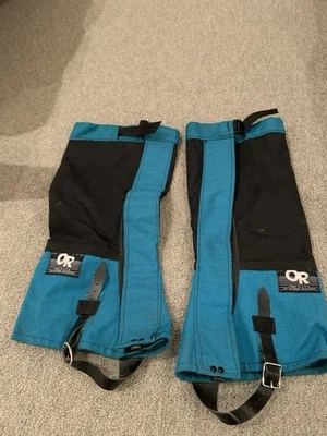90’s OR boot gaiters tourqoise size small hiking mountaineering snow - Image 1 of 4