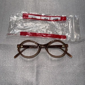 Montatura occhiali da vista tondi vintage Swank colore ambra chiaro 48-20 Spagna hippie anni 70 - Foto 1 di 3