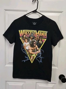 New WWE WrestleMania V The Ultimate Warrior Macho Man Vintage Men's T-Shirt S - Picture 1 of 4
