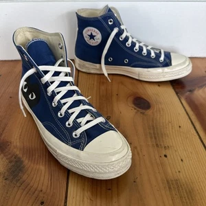Zapatillas altas Converse Comme des Garcons Play azules talla 9 hombre/11 mujer - Imagen 1 de 17