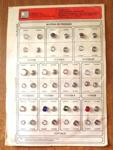 Vintage Verkäufer Muster EBERLE S.A. Divisao de Componentes Metalicos (n) - Bild 1 von 2