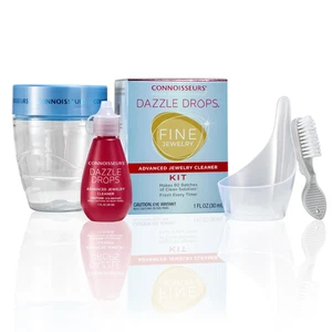 Kit de limpiador avanzado de joyas Dazzle Drops para oro, platino, diamantes y gemas - Imagen 1 de 12