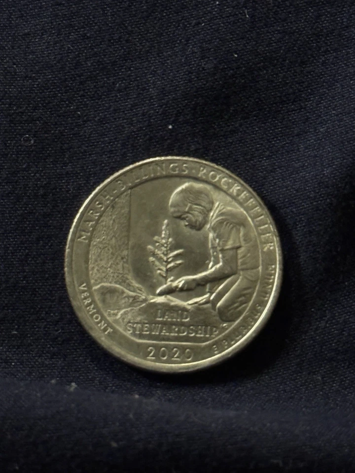 2020 W Marsh Billings Mint Error Quarter - Image 1 of 2