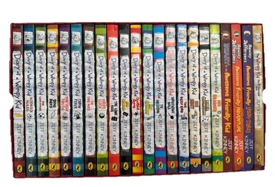 Diary of a Wimpy Kid Box Books Set Complete Collection Series 1-22 Jeff Kinney - Image 1 of 3