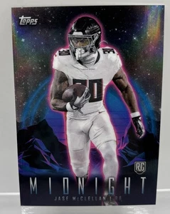 2024 Topps Midnight Jase McClellan RC Midnight Card Refractor Falcons - Picture 1 of 2