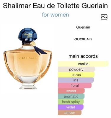 Shalimar Guerlain Eau de Toilette EDT 1,7 oz 50 ml Foto 1 de 2