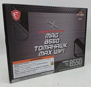 MSI - B550 TOMAHAWK MAX WIFI (Sockel AM4) AMD B550 ATX DDR4 Wi-Fi 6E Hauptplatine - Bild 1 von 2