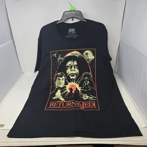 Camiseta negra Star Wars El Retorno del Jedi ROTJ Montaje Mad Engine talla XXL - Imagen 1 de 13