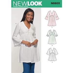 New Look SEWING PATTERN N6603 Misses' Tunic,Mini Dress & Top 8-20 - Picture 1 of 5