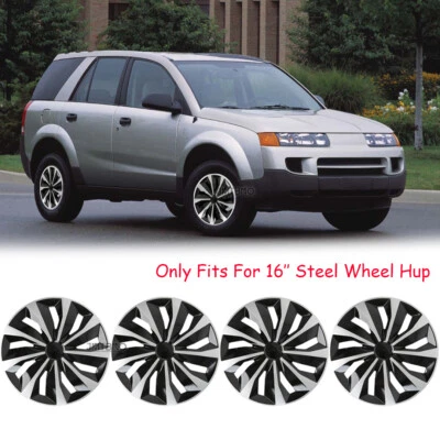 16" 4xWheel Cover Snap On Hub Caps Fit R16 Tire & Steel Rim For Saturn Vue 02-07 - Image 1 of 4
