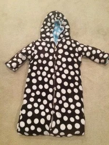 BEBÉ REVERSIBLE REVERSIBLE Traje de nieve talla 6 meses bebé niño niñas lunares marrón g - Imagen 1 de 4