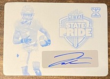 ‼️ 2023 Leaf Metal Jumbo Jahmyr Gibbs RC AUTO #1/1 ALABAMA/DETROIT State Pride