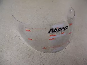 08-21 NITRO HELMETS REPLACEMENT CLEAR VISOR/SHIELD FOR 992FF 104162 NOS PART - Picture 1 of 1