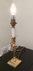 Vintage Laura Ashley Brass Candle Stick Style Table Lamp Base