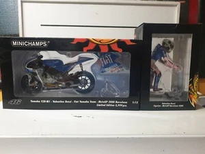 1/12 Minichamps Valentino Rossi 2008 MotoGP Barcelona bike and rider set - Picture 1 of 7