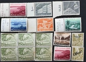 Switzerland 1949 Engineering & 195 Pro Patria all MNH 281121 - Picture 1 of 1
