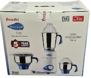 Special Price - NEW Preethi Brand Blue Leaf GOLD 750 Watts Mixer Grinder - Picture 1 of 6