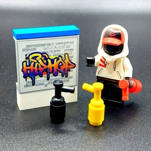 Original LEGO® Graffiti Artist Gift Mysterious Hooded Urban Art Minifigur - Bild 1 von 4