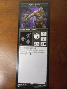 Magic the Gathering Arena of the Planeswalkers Replacement Card Blighted Reavers - Picture 1 of 2
