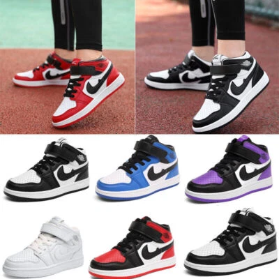 Boys Girls Trainers School Gym Sneakers Kid Running Basketball Sports Shoes Size - Image 1 of 4
