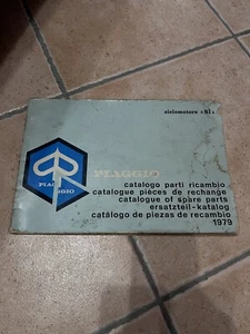 CATALOGO PARTI DI RICAMBIO ORIGINALE 1979 PIAGGIO SI - Foto 1 di 2