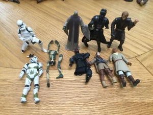 STAR WARS 9 Lot 442nd Clone Trooper,Leia,Droid,Dofine,Windu  TLC REPAIR PARTS - Picture 1 of 6