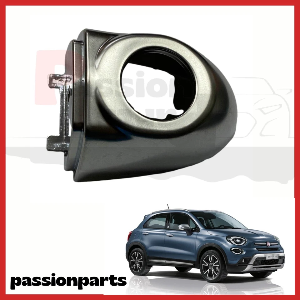 TAPPO MANIGLIA FIAT 500X SINISTRO SATINATO MOSTRINA APERTURA PORTA RIVESTIMENTO - Immagine 1 di 1