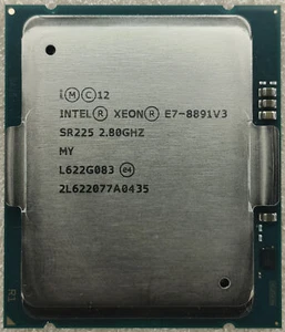 Intel Xeon E7-8891 v3 SR225 2.80 - 3.50 GHz, 45 MB, 10 Core, LGA2011-1, 165W CPU - Picture 1 of 2