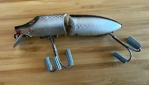 Vintage Heddon River Runt Spook Floater-4"-Jointed-Silver Scale-VG - Picture 1 of 4