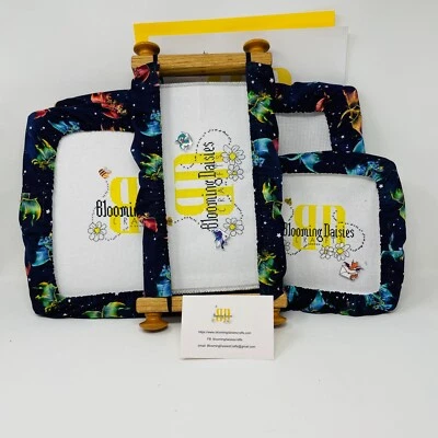 Dragons on Blue Background Grime Guards - Q-Snap Frame-Cross Stitch/Needlecraft - Image 1 of 4