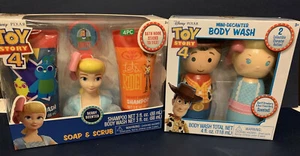 Toy Story 4 Mini-Decanter Body Wash Woody & Bo Peep Soap Scrub - Picture 1 of 6