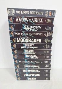 James Bond 007 VHS Lot of 13 - Vintage - Picture 1 of 17