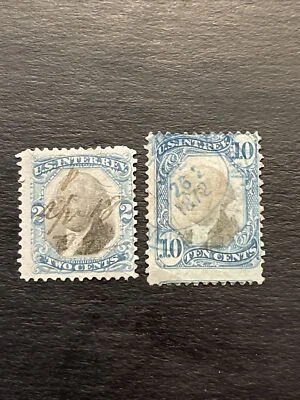 Scott #R104,109—1871-2,10-Cent Washington Revenue Documentary Stamp Used Ng - Image 1 of 2