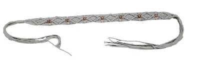 Cinturón Vintage Años 80 Cuerda Trenzada Tono Dorado Boho Macramé Cinturón Declaración Talla 42 Pulgadas Foto 1 de 4