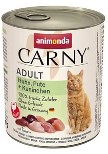 Carny Katzen Nassfutter Huhn + Pute + Kaninchen 6 x 800g Katzen Nassfutter vo... - Bild 1 von 3